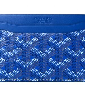 Goyard Saint-Sulpice Goyardine Card Wallet Blue